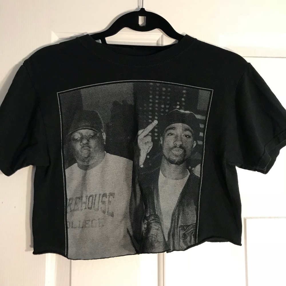 Biggie and Tupac Crop Tee